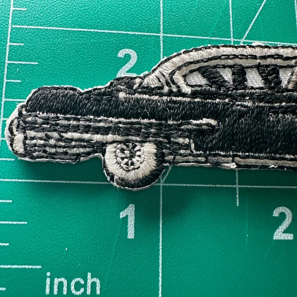 Embroidered Car Patch Iron On Black Classic Cars Enthusiasts Jean‎ Jacket Patch